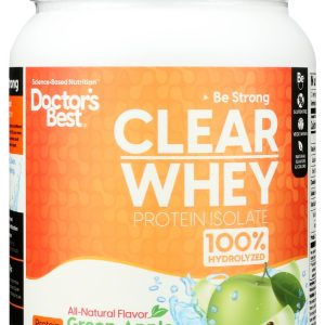 DOCTORS BEST: Clear Whey Protein Isolate Green Apple, 525 gm