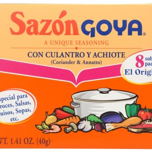 GOYA: Sazon With Coriander and Annatto Seasoning, 8 pc