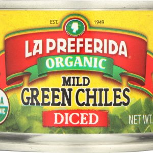 LA PREFERIDA: Organic Diced Green Chiles Mild, 4 oz