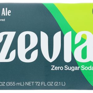 ZEVIA: Ginger Ale Soda 6Pk, 72 fo