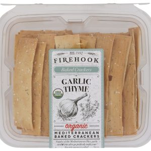 FIREHOOK: Garlic Thyme Crackers, 8 oz