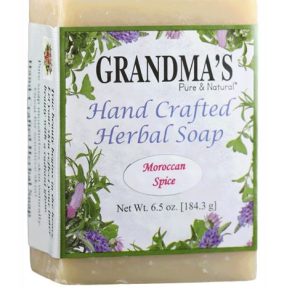 GRANDMAS PURE & NTL: Moroccan Spice Herbal Soap, 6 oz