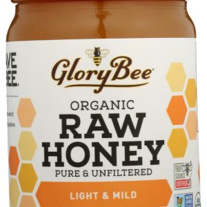 GLORYBEE: Organic Raw Honey, 18 oz