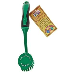 KOSHER CONFUSION ENDERS: Long Handle Kitchen Brush Pareve Green, 1 ea