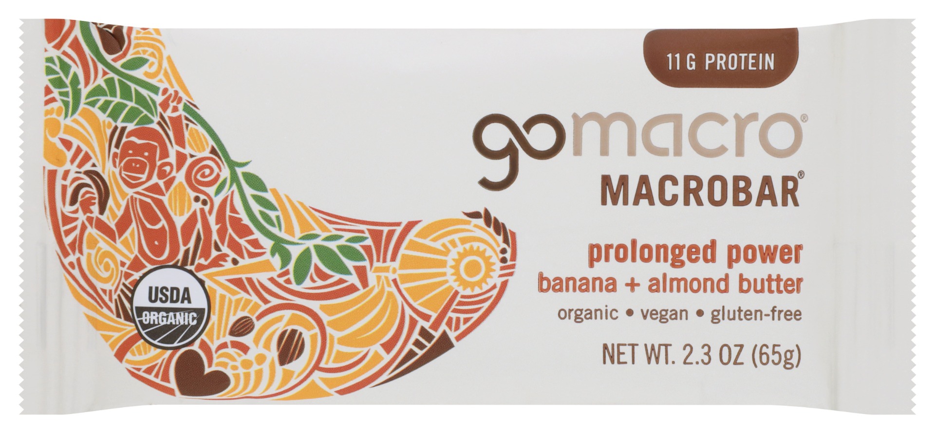 GOMACRO: Banana Almond Butter Protein Bar, 2.3 oz