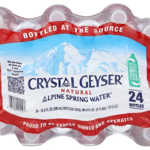 CRYSTAL GEYSER ALPINE SPRING: Natural Alpine Spring Water 24Pk, 405.6 fo