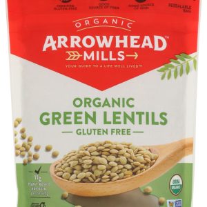 ARROWHEAD MILLS: Organic Green Lentils, 16 oz