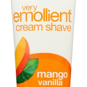 ALBA BOTANICA: Very Emollient Cream Shave Mango Vanilla, 8 oz