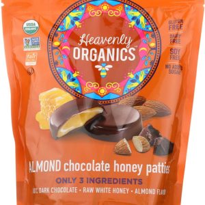 HEAVENLY ORGANICS: Almond Chocolate Honey Patties, 4.66 oz