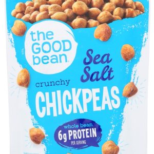 THE GOOD BEAN: Crunchy Chickpeas Sea Salt, 6 oz