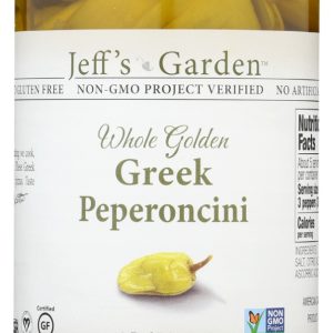 JEFFS GARDEN: Whole Golden Greek Peperoncini, 12 oz