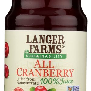 L & A JUICE: All Cranberry Juice, 32 fo