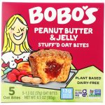 BOBOS OAT BARS: Peanut Butter and Jelly StuffD Oat Bites 5Ct, 6.5 oz