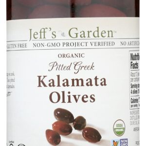 JEFFS GARDEN: Organic Pitted Greek Kalamata Olives, 7 oz