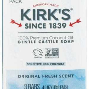 KIRKS: Original Fresh Scent Bar Soap 3Pk, 12 oz
