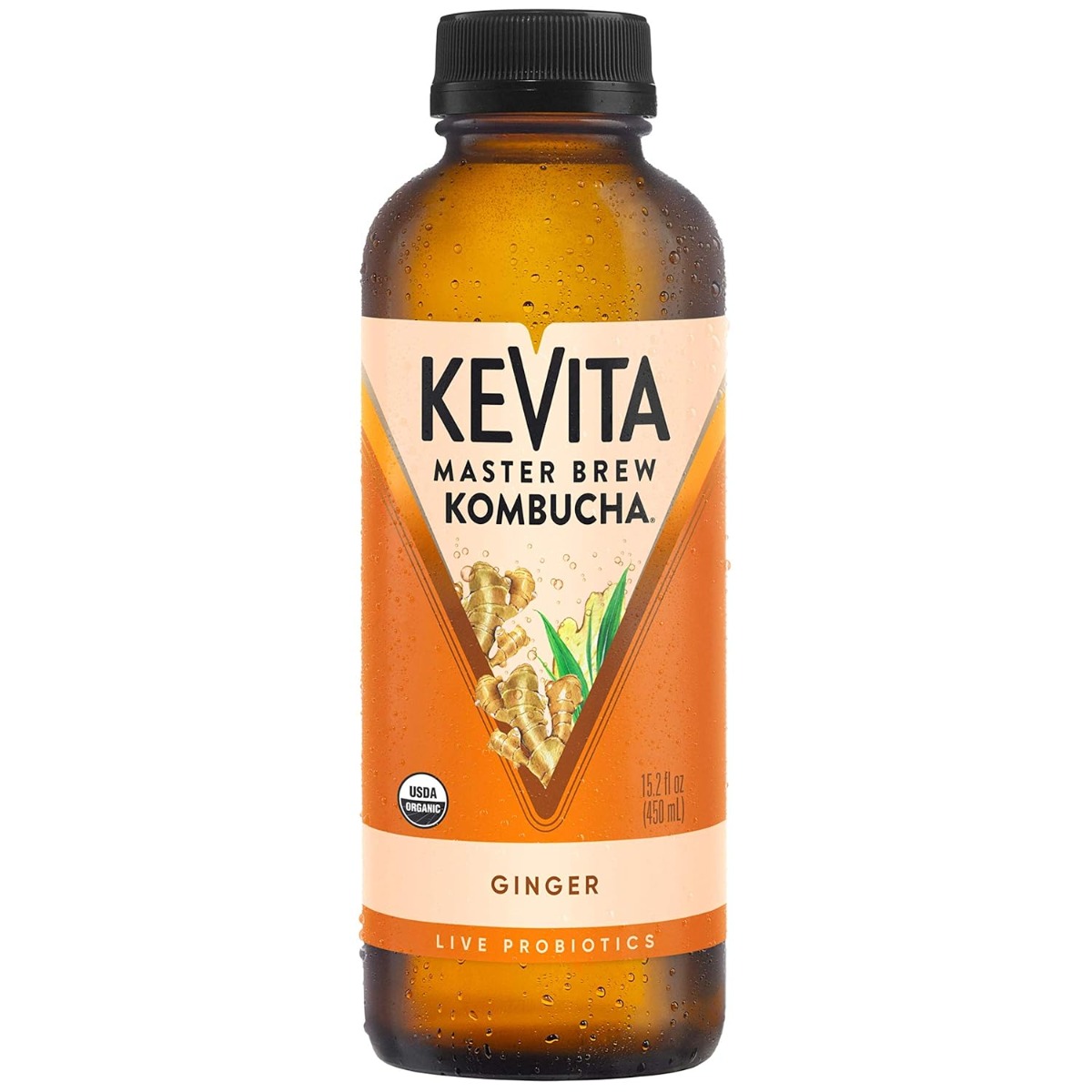 KEVITA: Master Brew Kombucha Ginger, 15.2 oz