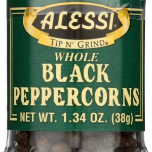 ALESSI: Whole Black Peppercorns, 1.34 Oz
