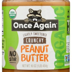 ONCE AGAIN: Organic American Classic Crunchy Peanut Butter, 16 Oz