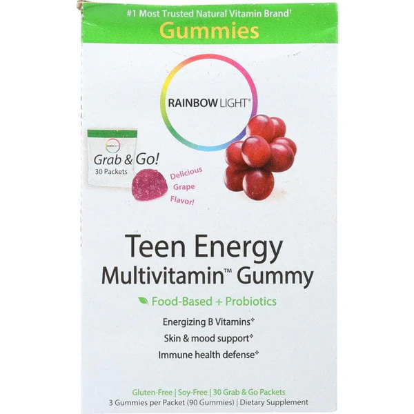 RAINBOW LIGHT: Teen Energy Multivitamin Gummy, 30 pk