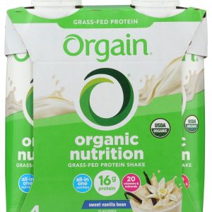 ORGAIN: Organic Nutritional Shake Sweet Vanilla Bean 4 count, 44 oz