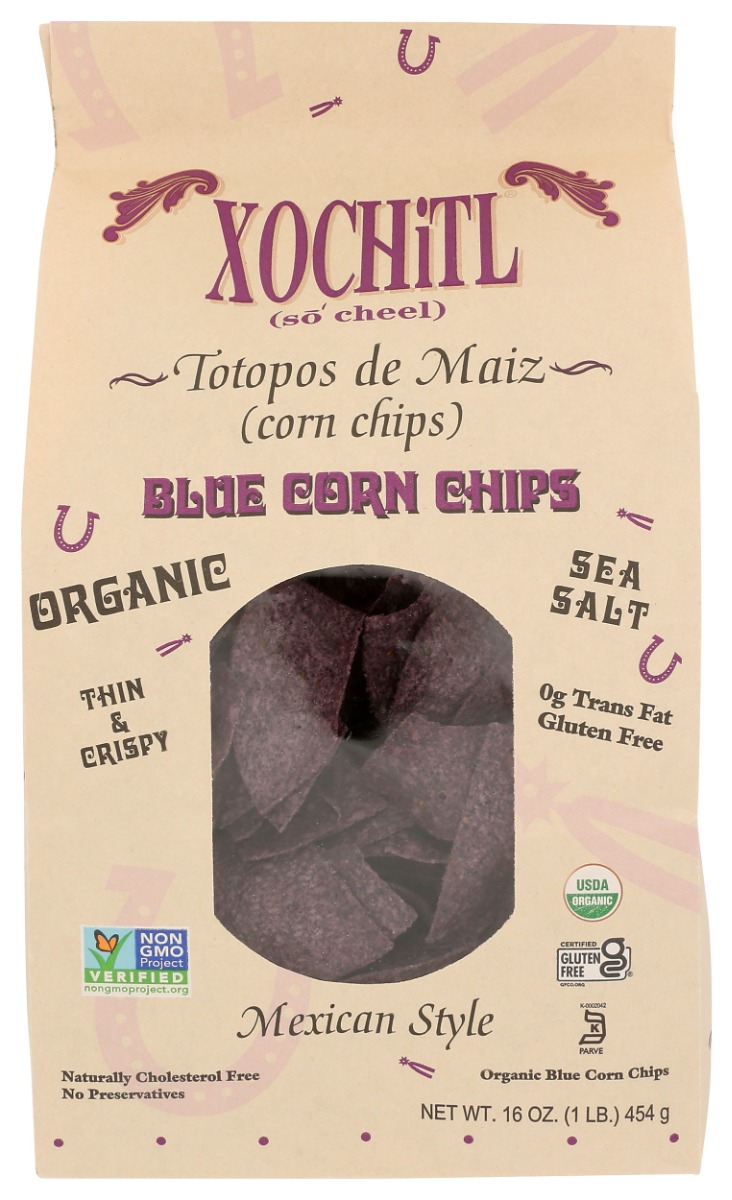 XOCHITL: Corn Chips Organic Blue Corn, 16 oz