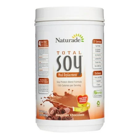 NATURADE: Total Soy All Natural Meal Replacement Powder Bavarian Chocolate, 37.1 oz