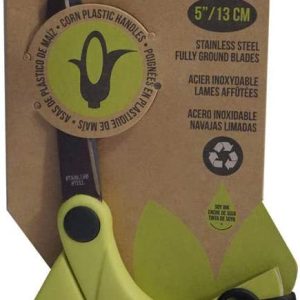 ONYX & GREEN: Corn Plastic Green Scissors, 1 pc