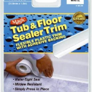 MAGIC: White Tub & Floor Sealer Trim, 1 pc