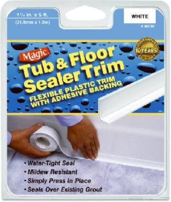 MAGIC: White Tub & Floor Sealer Trim, 1 pc