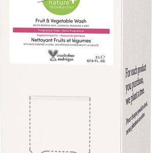 ATTITUDE: Fragrance Free Fruit & Vegetable Wash Eco-Refill, 67.6 fo