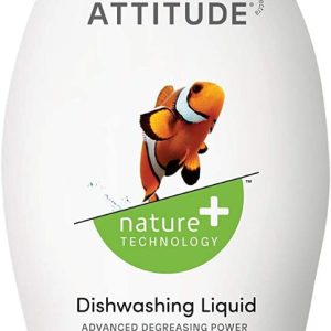 ATTITUDE: Unscented Dishwashing Liquid Detergent, 23.7 fo
