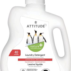 ATTITUDE: Summer Berries 40 Loads Laundry Detergent, 67.6 fo