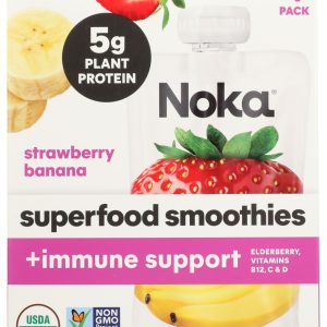 NOKA: Strawberry Banana Superfood Smoothie Immunity Boost, 16.9 oz