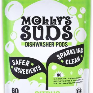 MOLLY SUDS: Citrus Dishwasher Pods, 29.63 oz