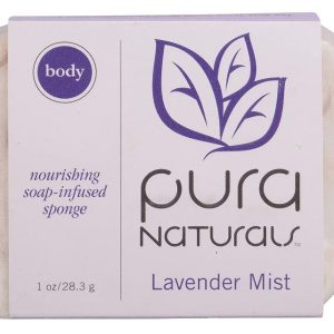 PURA: Body Sponge Lavender Mist Soap, 1 oz