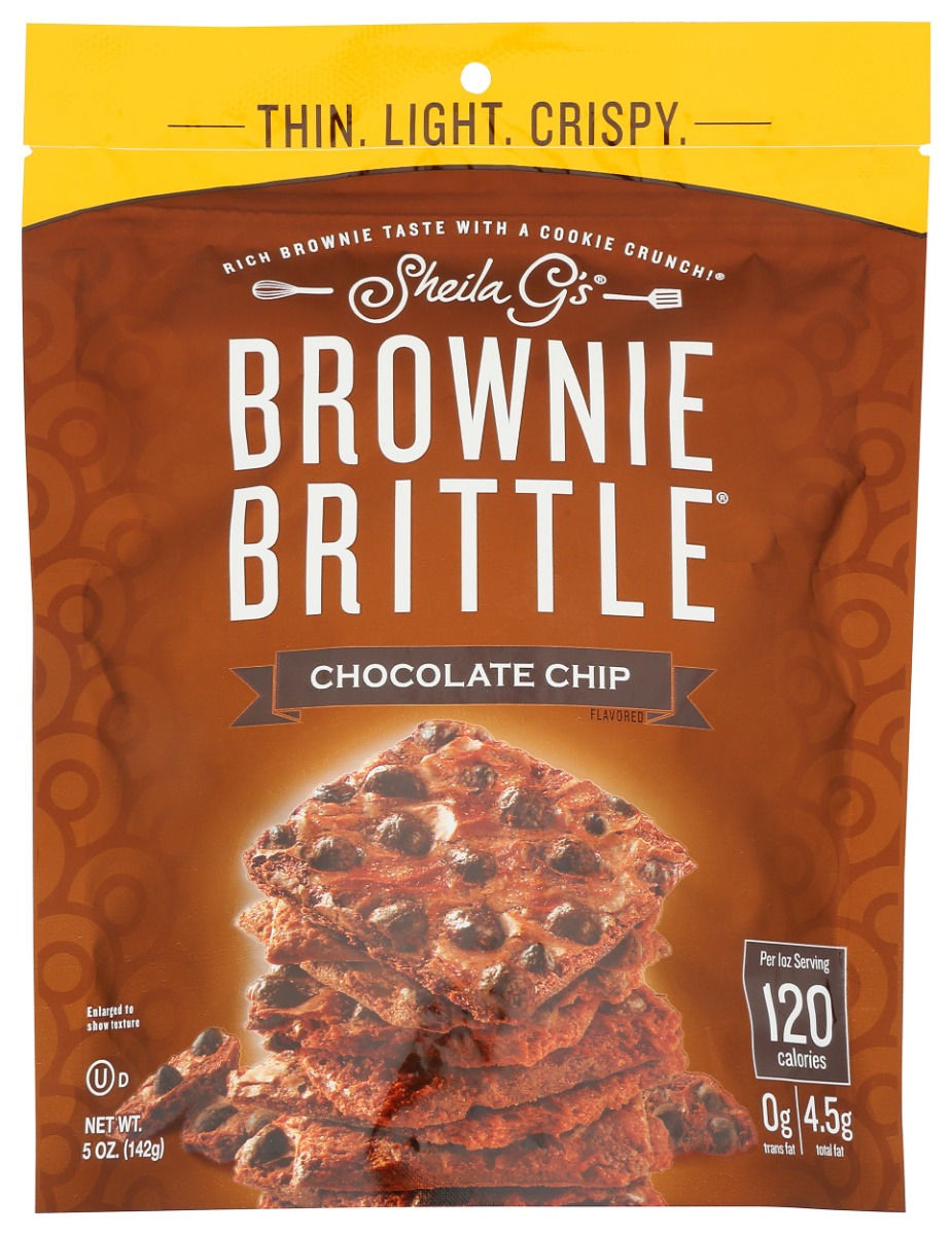SHEILA GS: Chocolate Chip Brownie Brittle, 5 oz