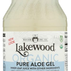 LAKEWOOD: Organic Pure Aloe Gel Juice, 32 fo