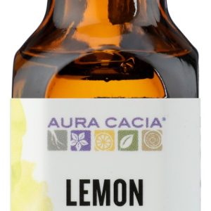 AURA CACIA: Lemon Essential Oil, 0.5 oz