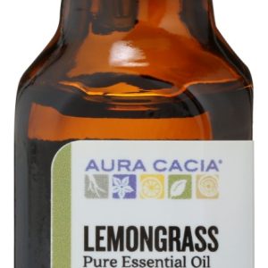 AURA CACIA: Lemongrass Essential Oil, 0.5 oz