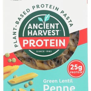 ANCIENT HARVEST: Plant Based Protein Pasta Green Lentil Penne, 9.6 oz