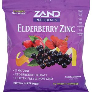 ZAND: Lozenges Herbal Elderberry Zinc, 15 pc