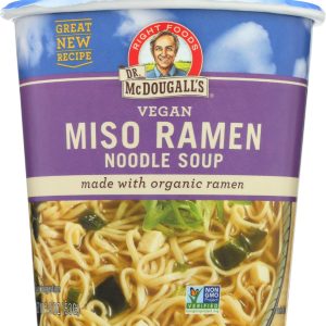 DR MCDOUGALLS: Miso Ramen Noodle Soup Cup, 1.9 oz