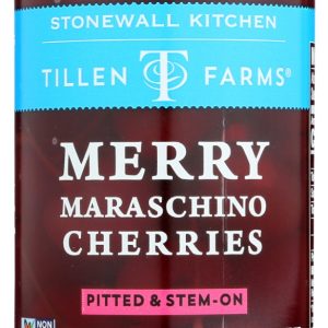 TILLEN FARMS: Merry Maraschino Cherries Pitted and Stem On, 13.5 oz