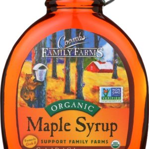COOMBS FAMILY FARMS: Grade A Dark Color Robust Taste Organic Maple Syrup, 12 oz