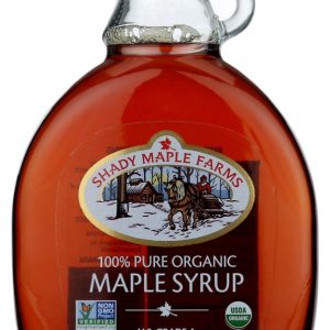 SHADY MAPLE FARM: Maple Syrup Amber Color Rich Taste, 12.7 oz