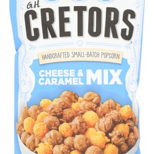 GH CRETORS: Cheese and Caramel Mix Popped Corn, 7.5 oz