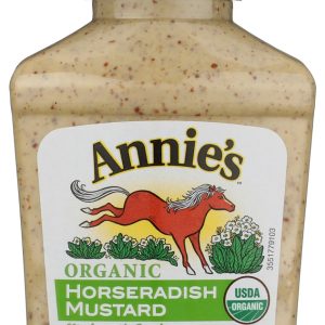 ANNIES HOMEGROWN: Organic Horseradish Mustard, 9 oz