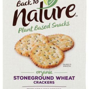 BACK TO NATURE: Organic Stoneground Wheat Crackers, 6 oz