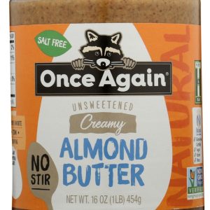 ONCE AGAIN: No Stir Creamy Natural Almond Butter, 16 oz