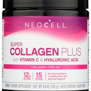 NEOCELL: Super Collagen Plus with Vitamin C and Hyaluronic Acid Powder, 6.9 oz